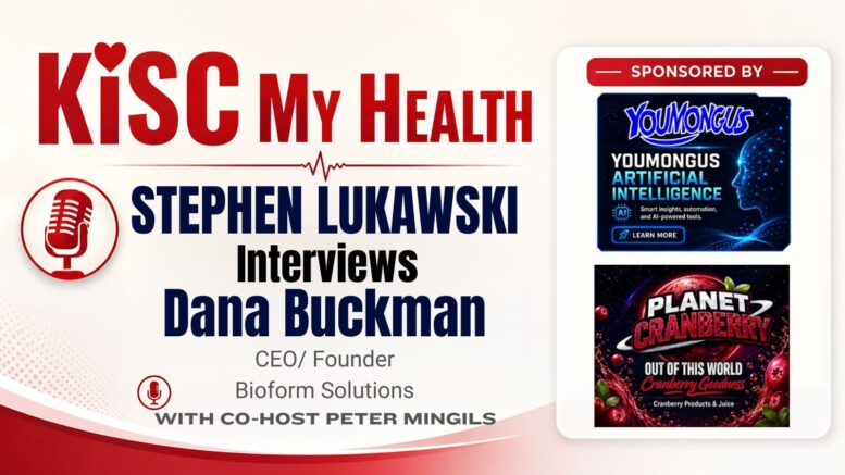 Dana Buckman with Stephen Lukawski and Peter Mingils on KISC My Health Radio