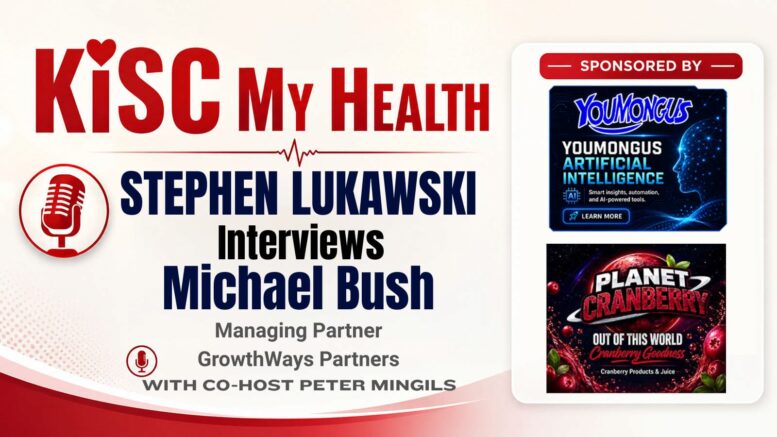 Michael Bush with Stephen Lukawski and Peter Mingils on KISC My Health Radio